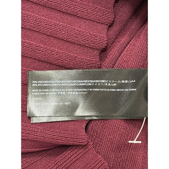 C/MEO COLLECTIVE Women's Deep Purple Knit Sweater Dress / Tunic Sz Large 10 / 12 - Picture 13 of 14